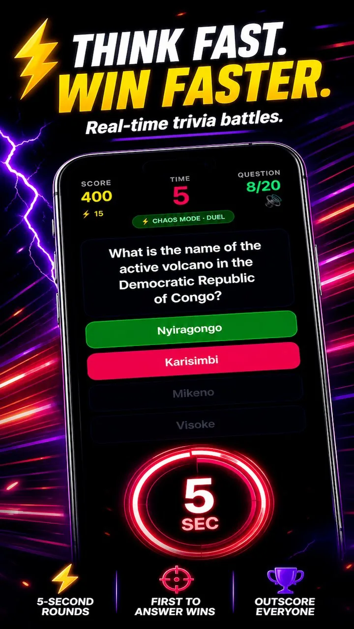 Trivd home screen showing game modes